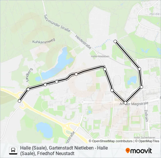 42 Bus Line Map