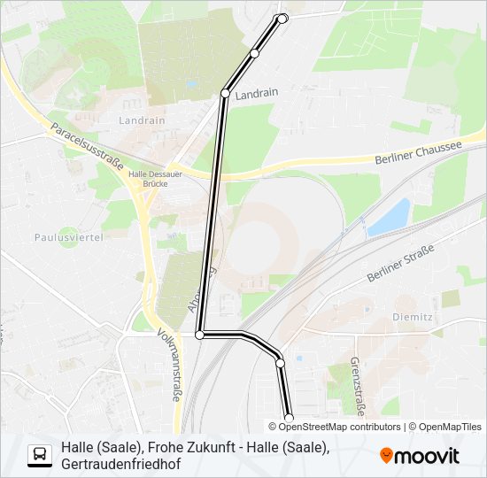 Автобус 25E: карта маршрута