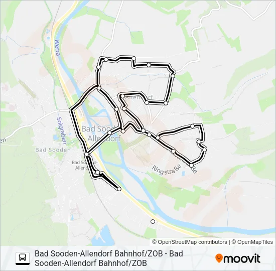 A Bus Line Map