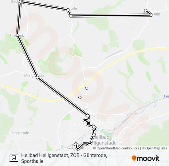 2 Bus Line Map