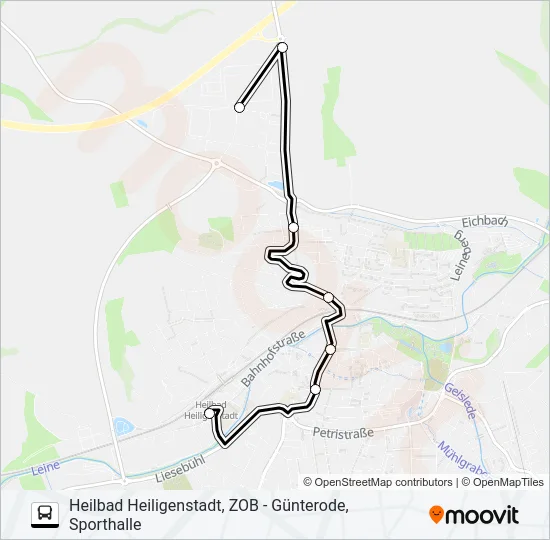2 Bus Line Map