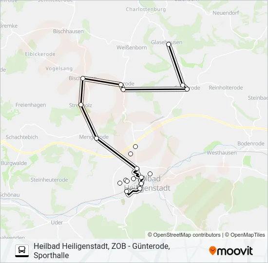 2 Bus Line Map