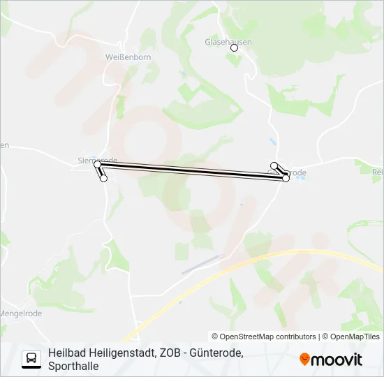 2 Bus Line Map