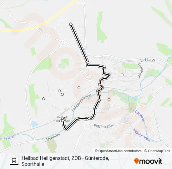 2 Bus Line Map
