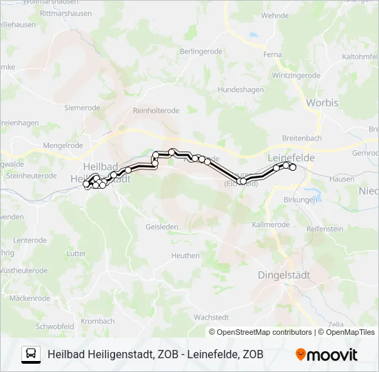 4 Bus Line Map