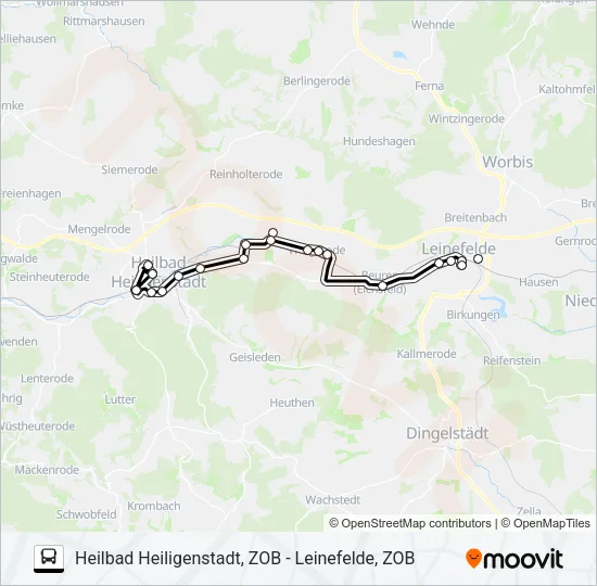 4 Bus Line Map