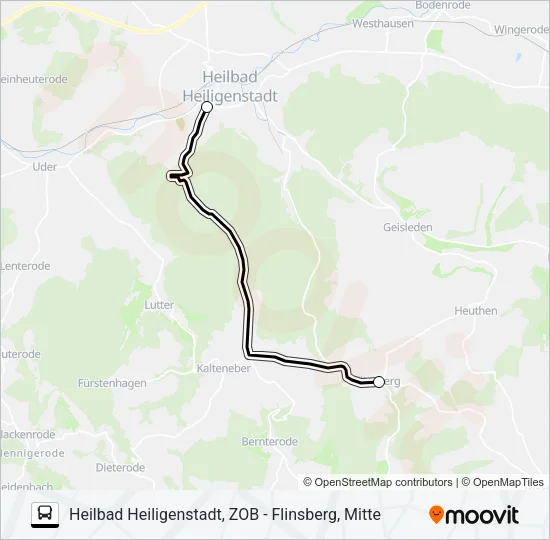 5 Bus Line Map