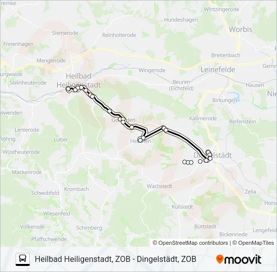 6 Bus Line Map