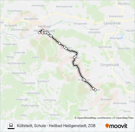 7 Bus Line Map