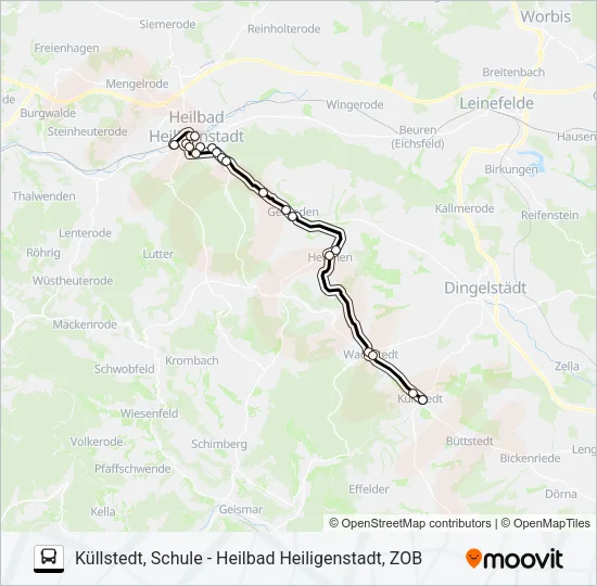 7 Bus Line Map