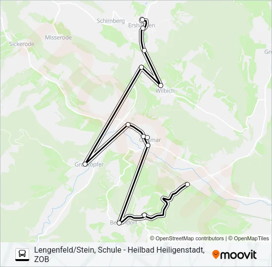 8 Bus Line Map