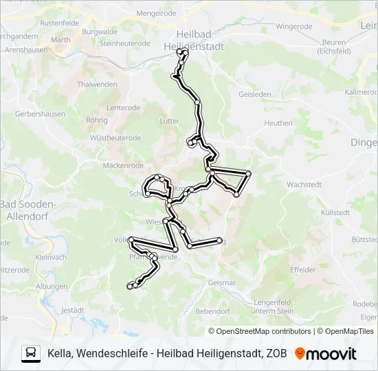 9 Bus Line Map