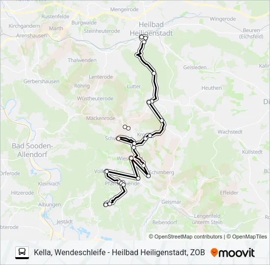 9 Bus Line Map