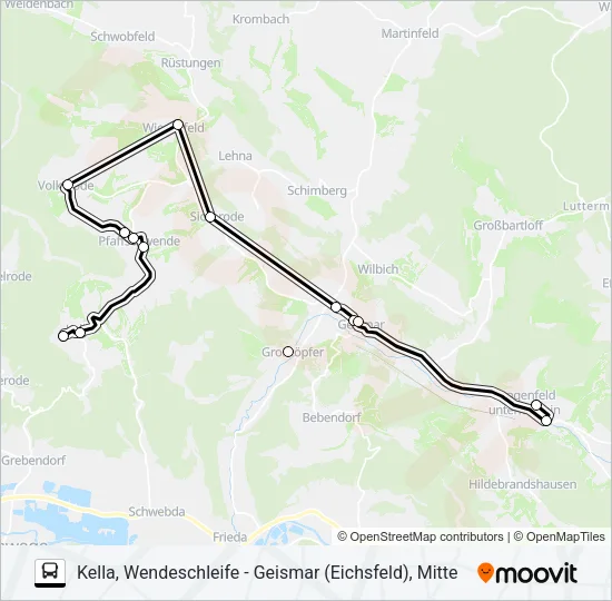 10 Bus Line Map