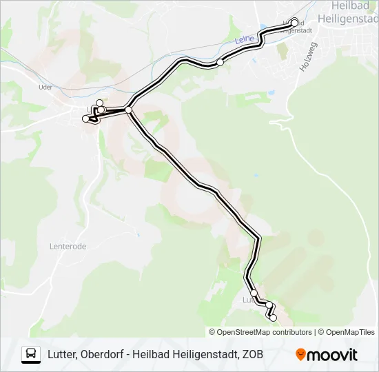 12 Bus Line Map