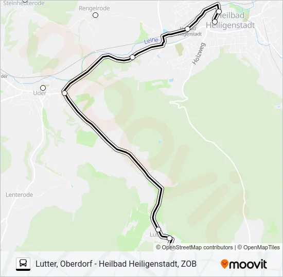 12 Bus Line Map