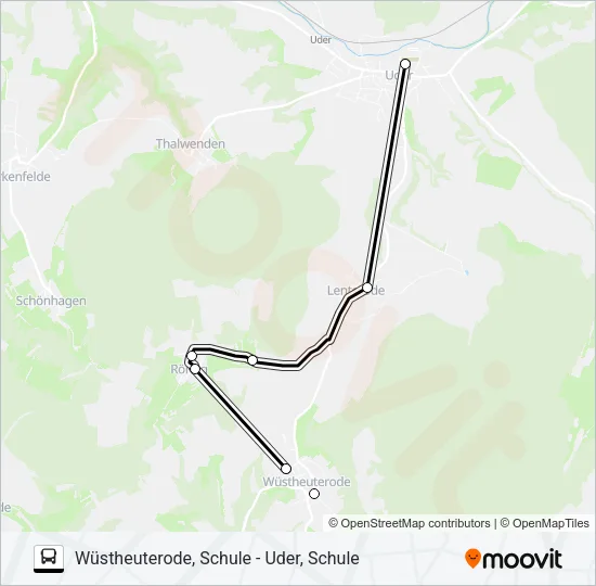 13 Bus Line Map
