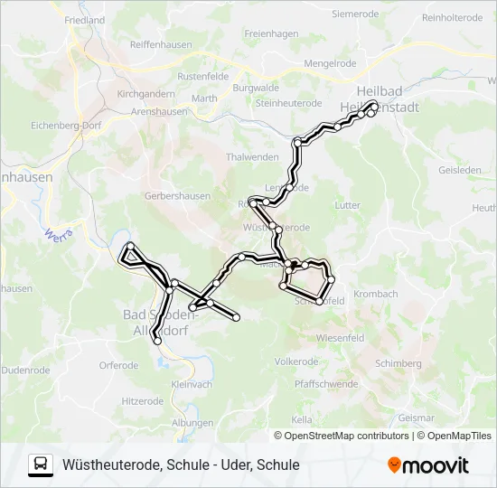 13 Bus Line Map