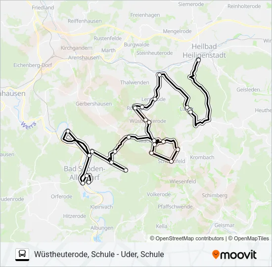 13 Bus Line Map