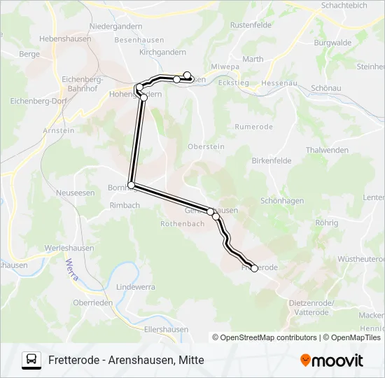 14 Bus Line Map