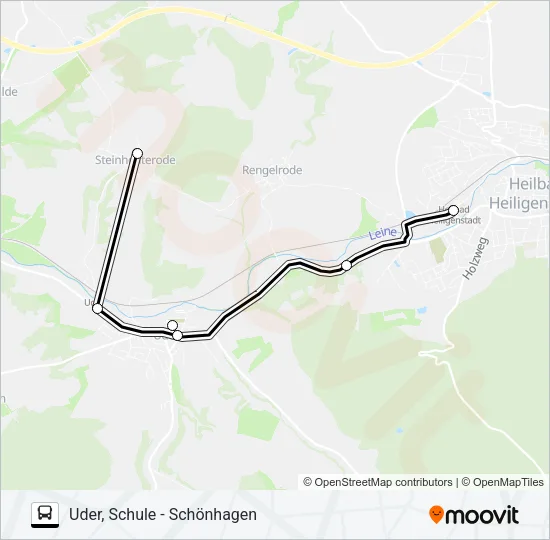 15 Bus Line Map