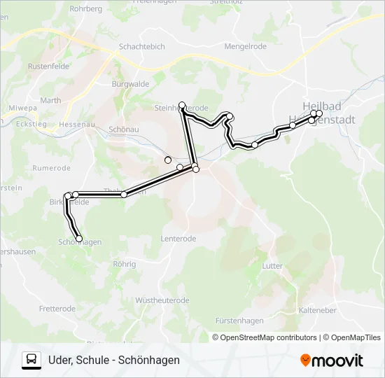 15 Bus Line Map