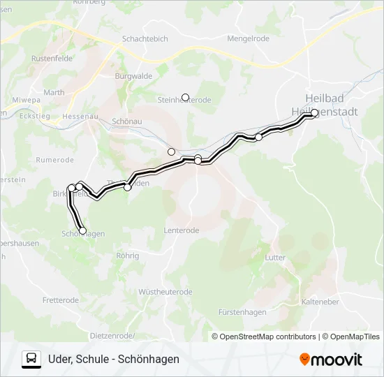 15 Bus Line Map