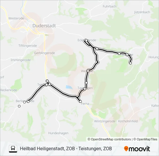 20 Bus Line Map