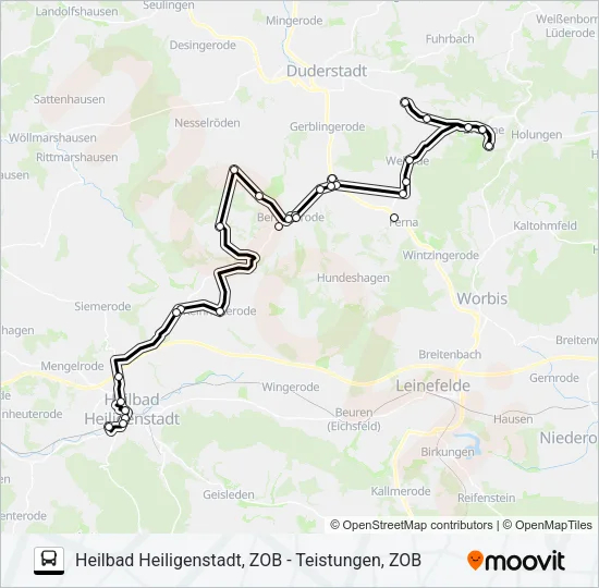20 Bus Line Map