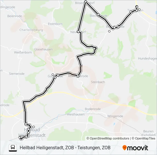 20 Bus Line Map