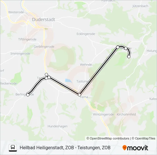 20 Bus Line Map