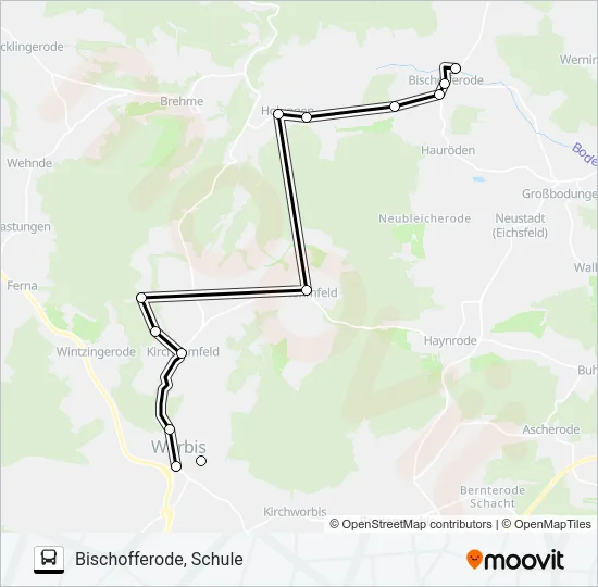 23 Bus Line Map
