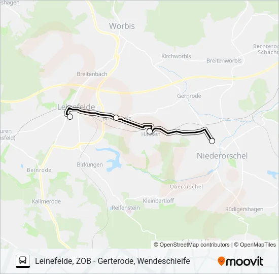 30 Bus Line Map