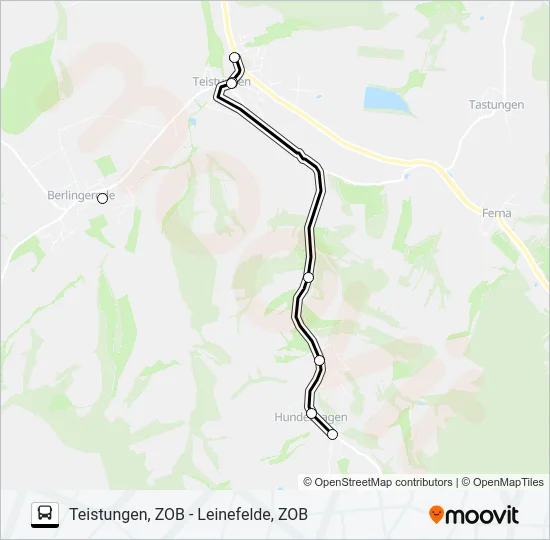 38 Bus Line Map