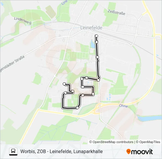 40 Bus Line Map