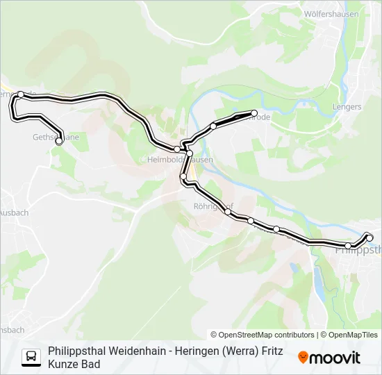 335 Bus Line Map