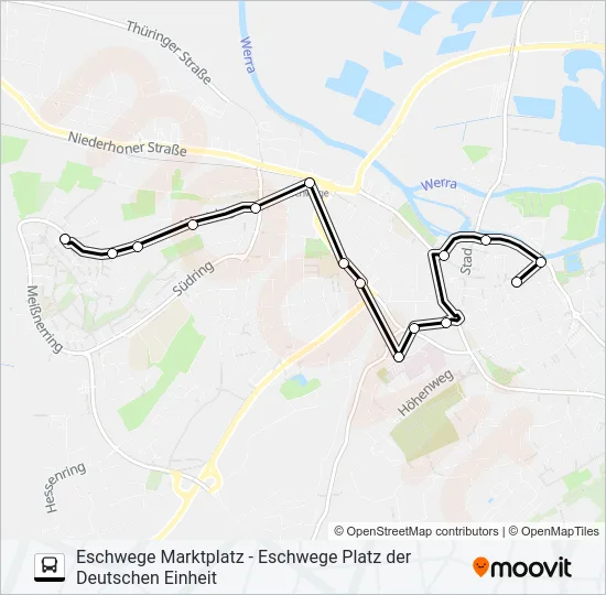 2 Bus Line Map