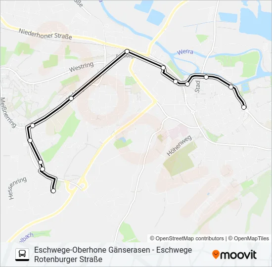 4 Bus Line Map