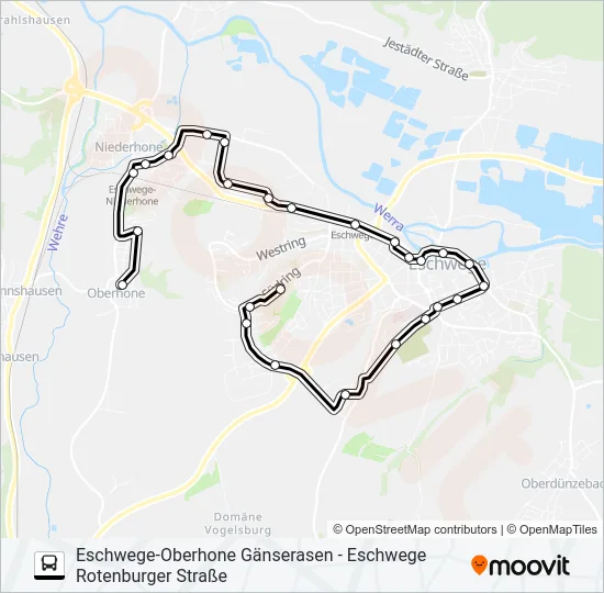 4 Bus Line Map