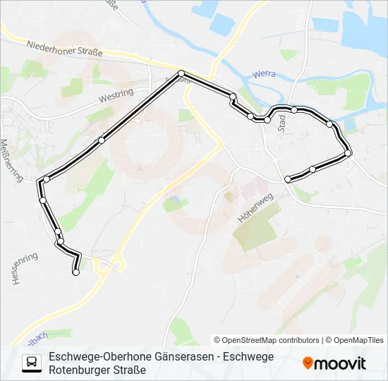 4 Bus Line Map