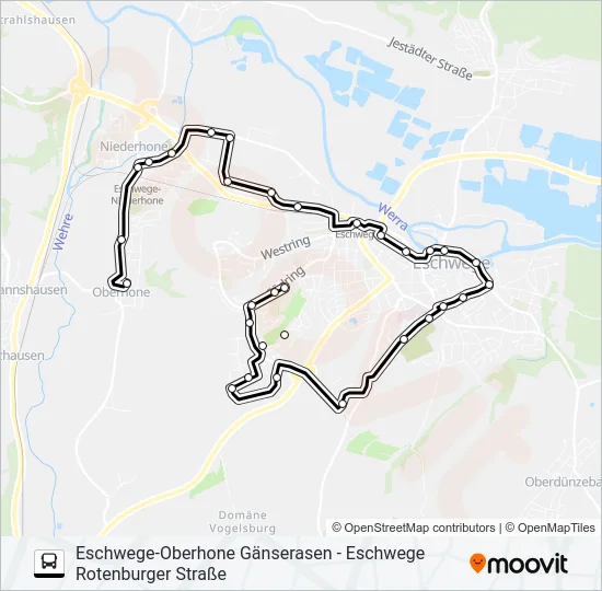 4 Bus Line Map