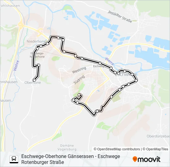 4 Bus Line Map