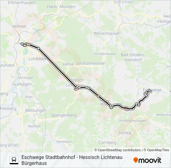 200 Bus Line Map
