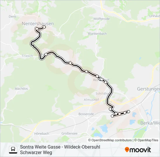 260 Bus Line Map