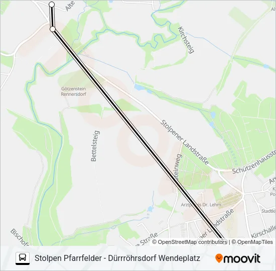 232 Bus Line Map