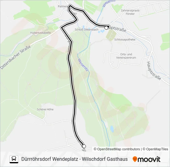 Автобус 233: карта маршрута
