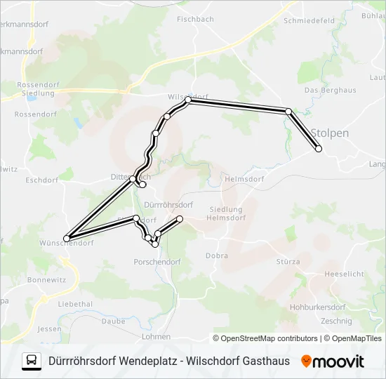 233 Bus Line Map