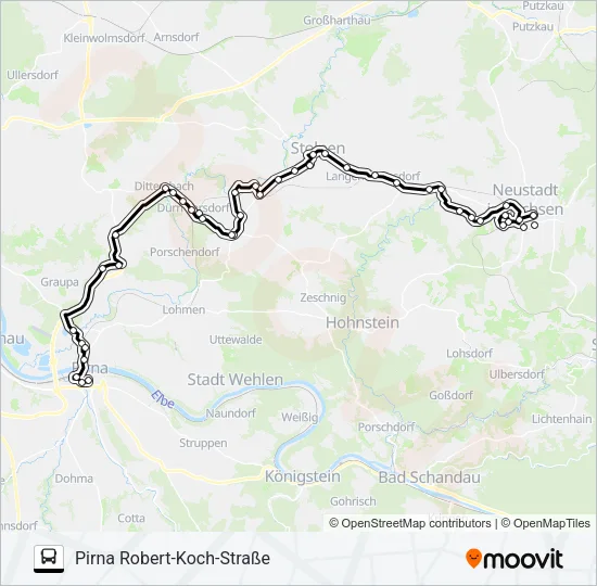 234 Bus Line Map
