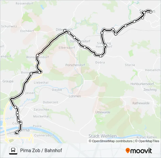 234 Bus Line Map