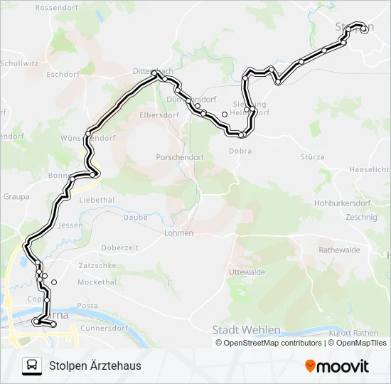 234 Bus Line Map